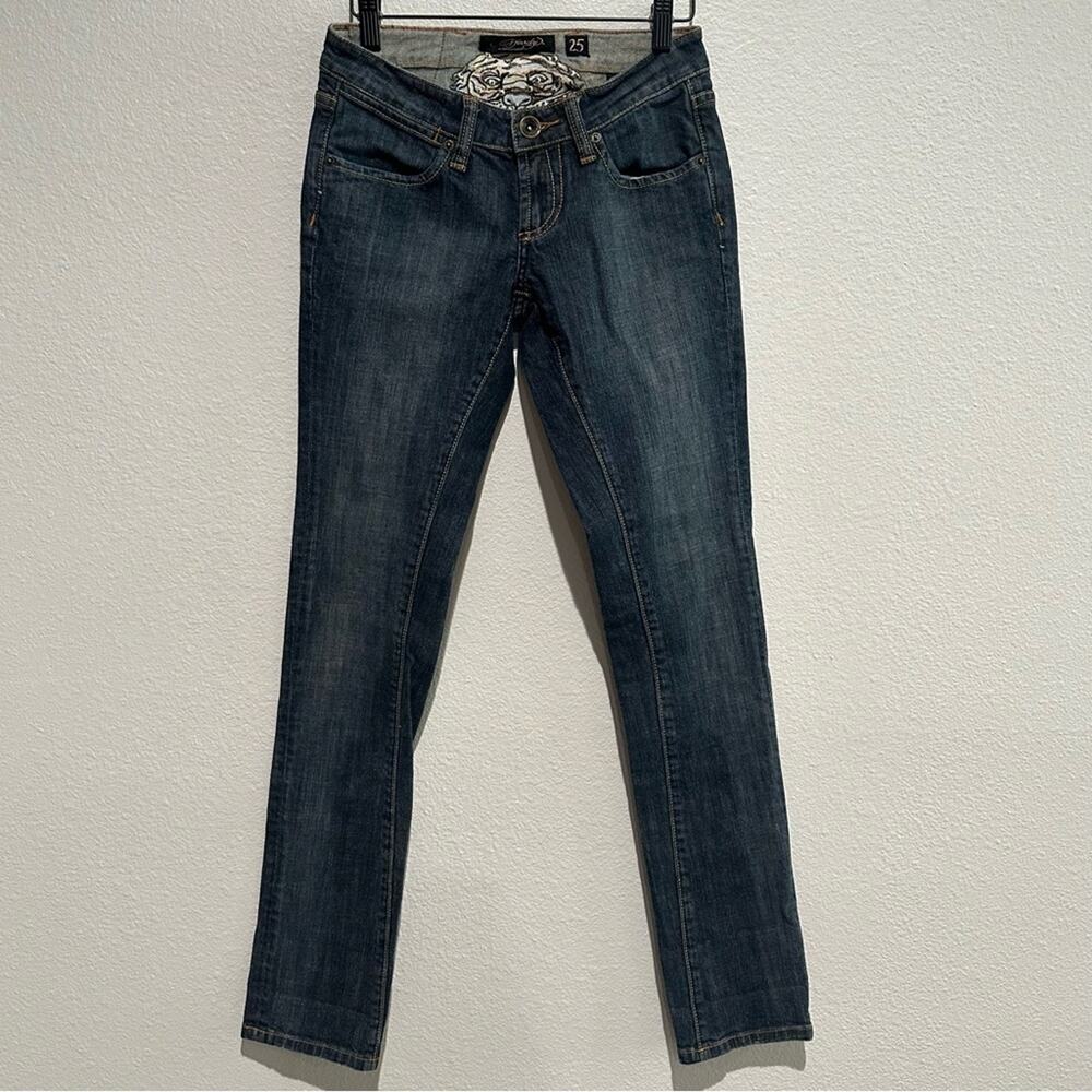 ED HARDY Y2K Vintage Ed Hardy Tiger Skinny Jeans